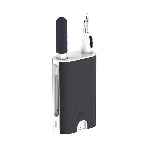 Conjunto  5 Em 1 Para Limpeza De Celular, Teclados E Fones, Com Escova E Spray Limpa Telas De Reservatrio Reutilizvel - Symetric - Gshield